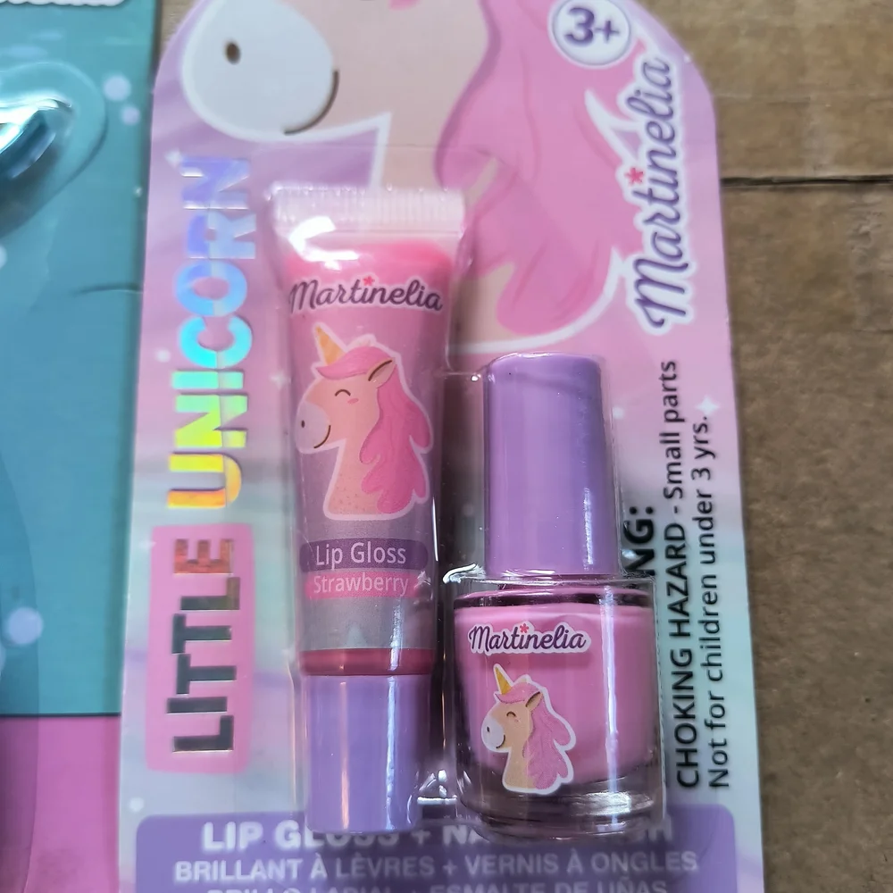 Martinelia Mermaid Tail and Unicorn Lip Gloss Set With Nail Polish Little Unicor